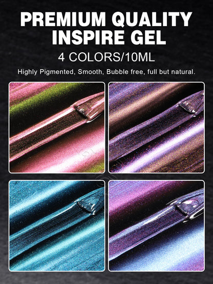 YOKEFELLOW 2025 New Dreamland Cat Eye Gel Nail Polish 10ml Dual Gloss Dreamland Color Soak Off Cat Magnetic UV Gel Varnish DIY