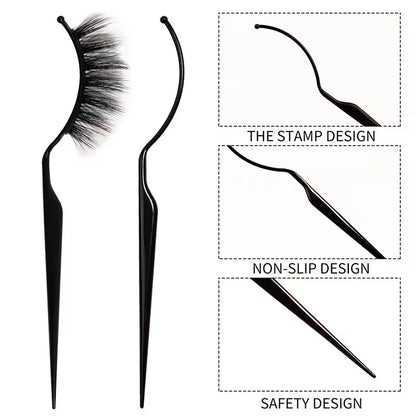 10 Pcs False Eyelash Style Display Stand Stick Board Lash Extension Try on Effect Exhibit Auxiliary Fake Lashes Holder Tools