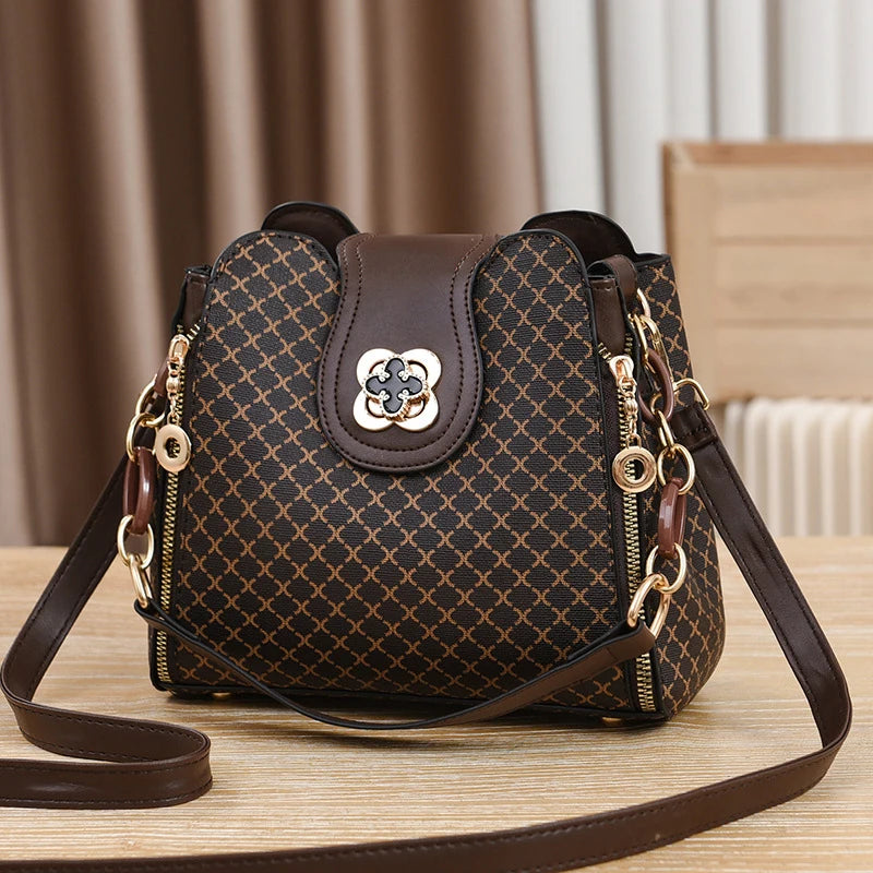 New Women Handbag Bag Luxury Design Bucket Shoulder Crossbody Bag