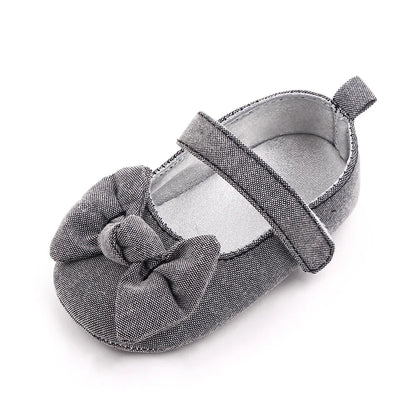 Baby Girl Princess Shoes Soft PU Classical Bowknot Beautiful