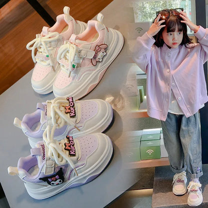 Children's Cute Melody Casual Board Shoes Girl's Cartoon Sneakers