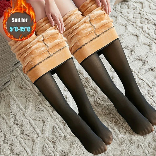 Thermal Stockings Woman Fleece Tights Sexy Slim Thicken Tights