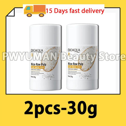 Facial Remove Blackhead Rice Solid Mask Acne Blemish Black Dots Clean Face Shrink Pores Stick Cream Brighten Korean Skincare New