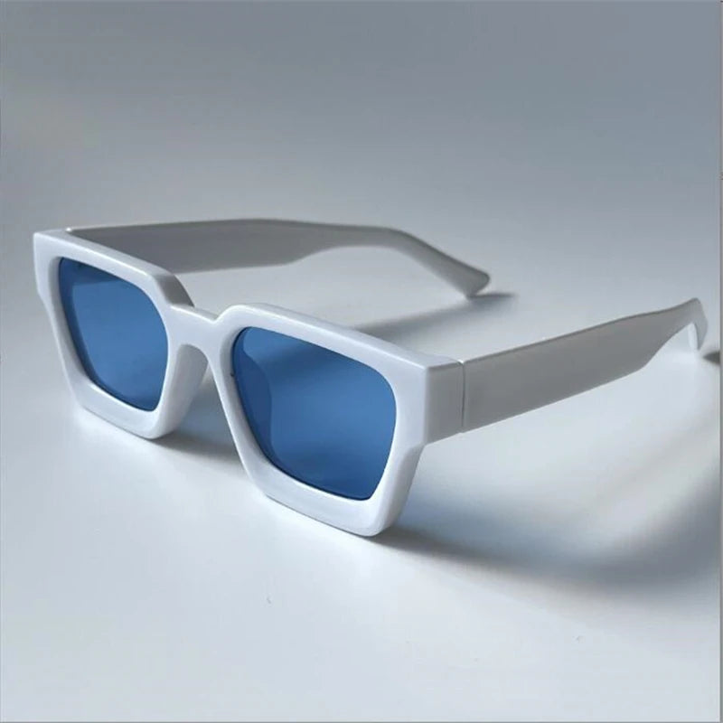 White glasses, women's and men's sunglasses, summer sunshade, windproof, and color changing glasses