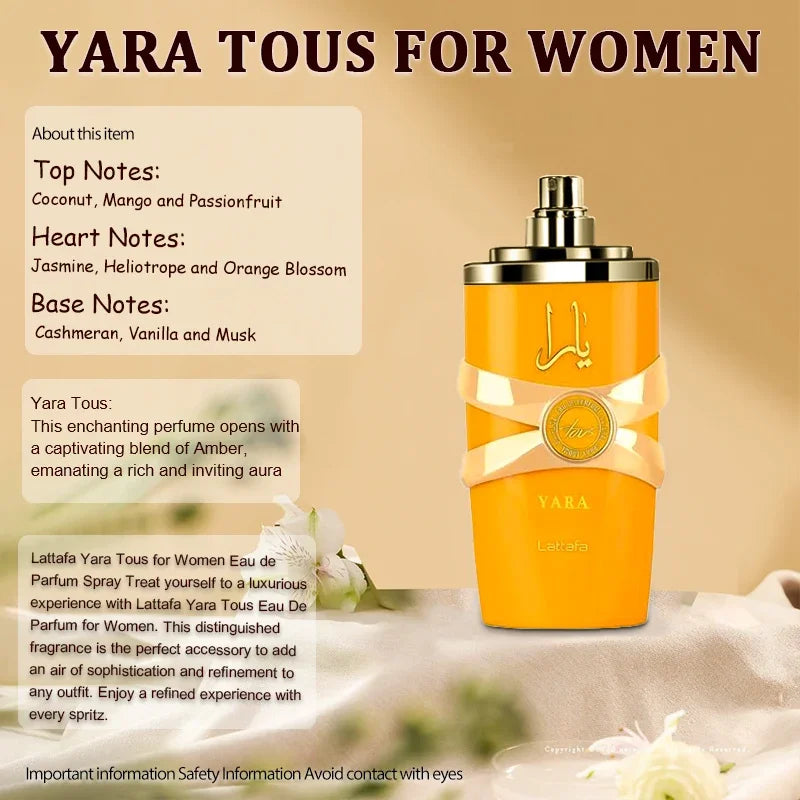 100ml Original Arabian Women's Perfume for Men Deodorant  Yala