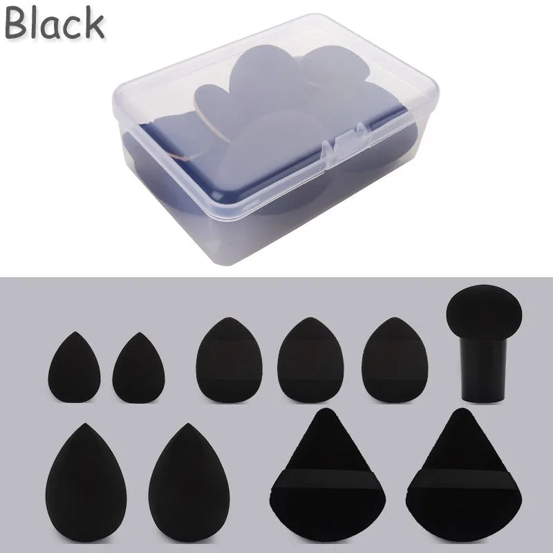 10pcs/set Cosmetic Beauty Puff Set Makeup Foundation Puff Powder Puff Make up Beauty Tools