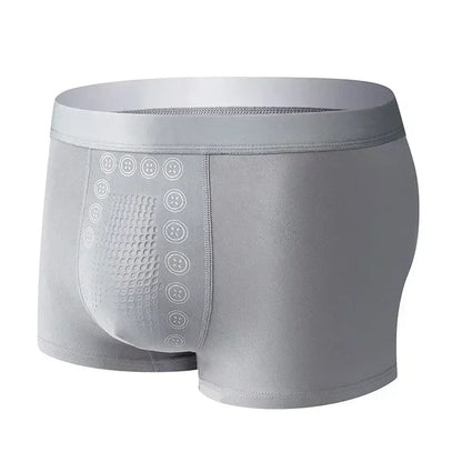 Men Boxer Shorts 3A Graphene Antibacterial Ice Silk U Bulge Pouch Underwear Man Boxershorts Seamless Breathable Male Panties