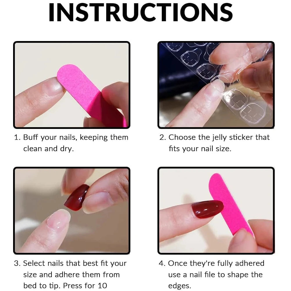 Elevate Your Style With 24pcs Long Coffin White Flame Full Cover Fake Nail Set - Medium Ballerina  Rose Flame Press On Nails Des
