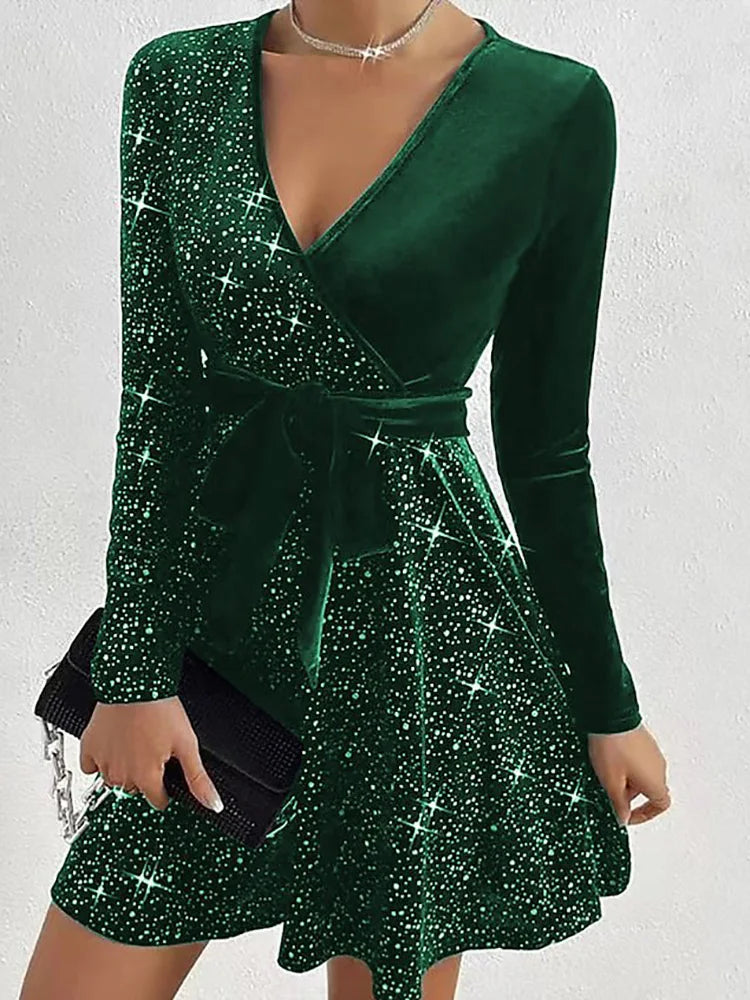 New Fashion Lace-Up Mini Dress