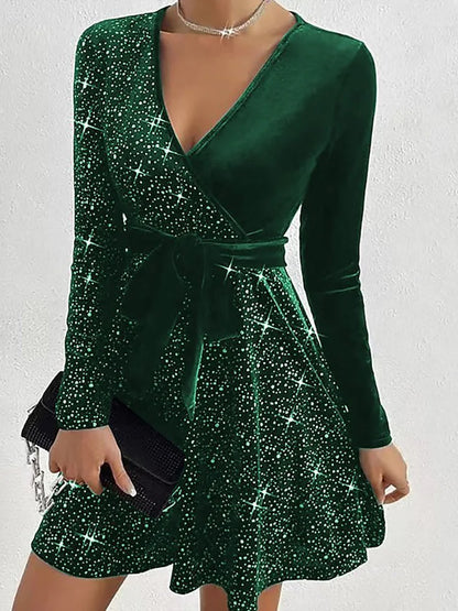 New Fashion Lace-Up Mini Dress