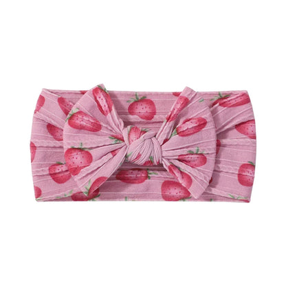 1Pc Simple Solid Color Broadside Bowknot Headband for Baby Girl Elastic Hair Band Basic Turban Headwear Infant Hair Accessories