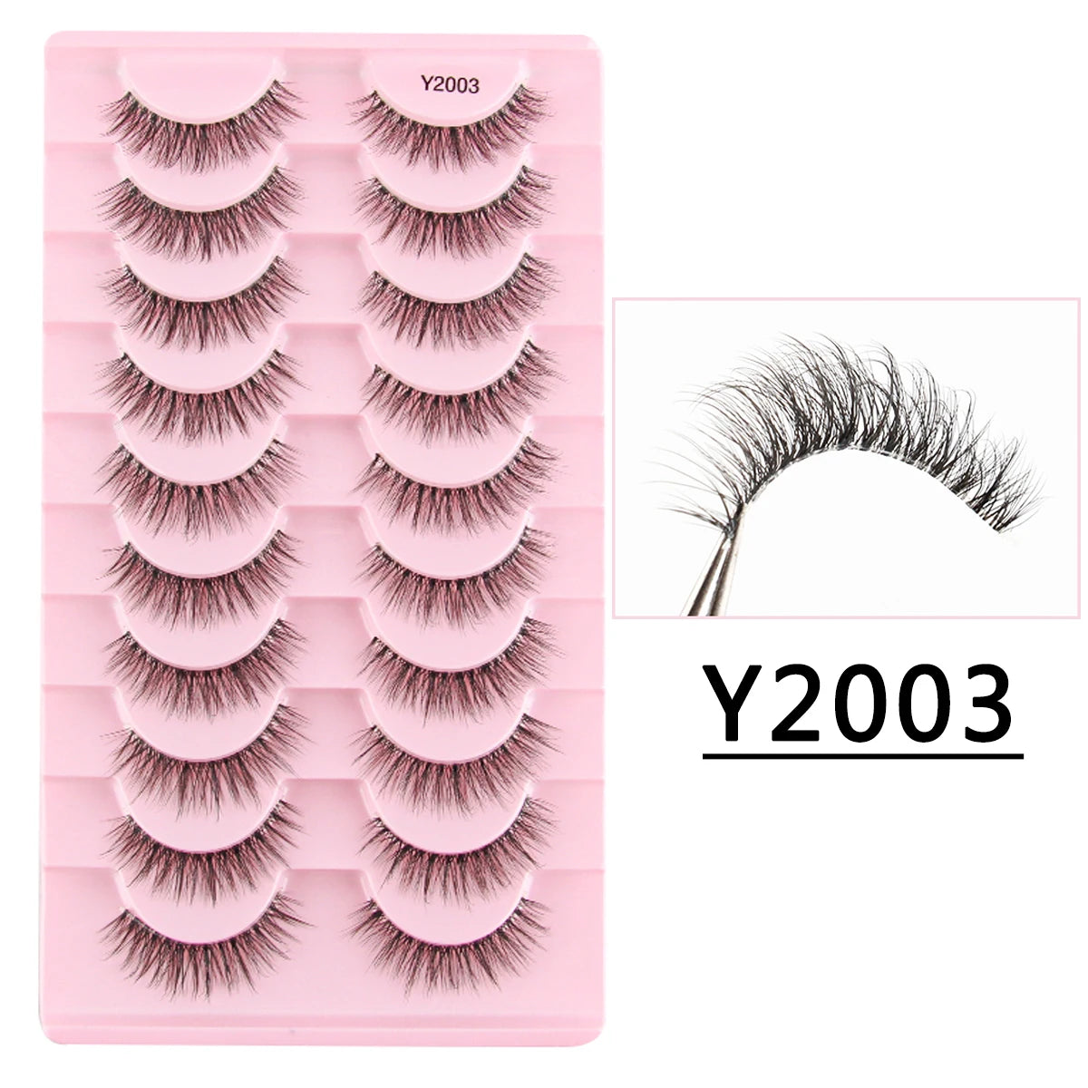 3/10 Pairs 3D Mink Eyelash Natural False Eyelashes Makeup Fake Eye Lashes Faux Cilios Make Up Beauty Tools Wholesale Lashes Cils