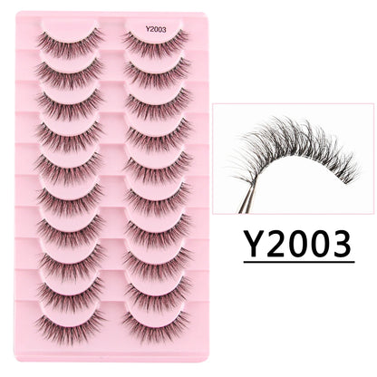 3/10 Pairs 3D Mink Eyelash Natural False Eyelashes Makeup Fake Eye Lashes Faux Cilios Make Up Beauty Tools Wholesale Lashes Cils