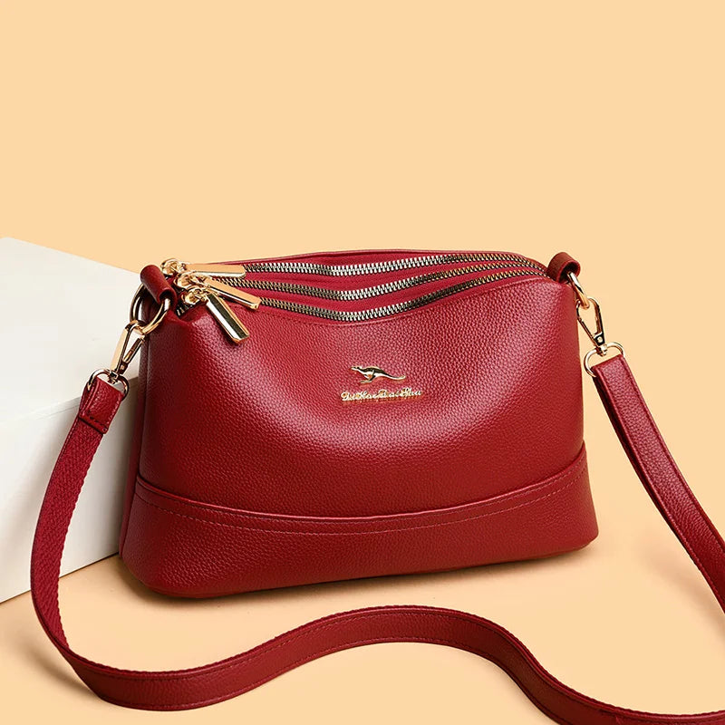 Women 2025 Sac A Main High Quality Soft Leather Luxury Purses And Handbags Women Bags Designer Women Shoulder Crossbody Bags For