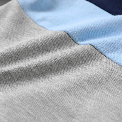 PatPat 2pcs Baby Boy/Girl Long-sleeve Colorblock Sweatshirt and Letter Print Sweatpants Set Soft and Comfortable