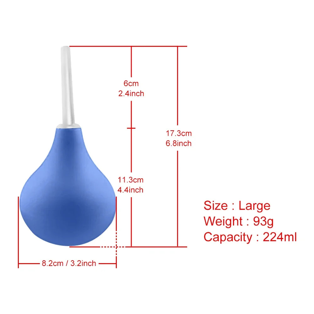 Anal Washes Enema Anal Cleaner Vagina Douche Pear Design Medical Supplies Rubber Health Feminine Intimate Hygiene Shower Tools