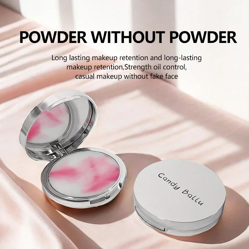 Lavender Setting Powder Long-Lasting Oil Control Waterproof Concealer Women Portable Matte Compact Face Loose Powder Makeup