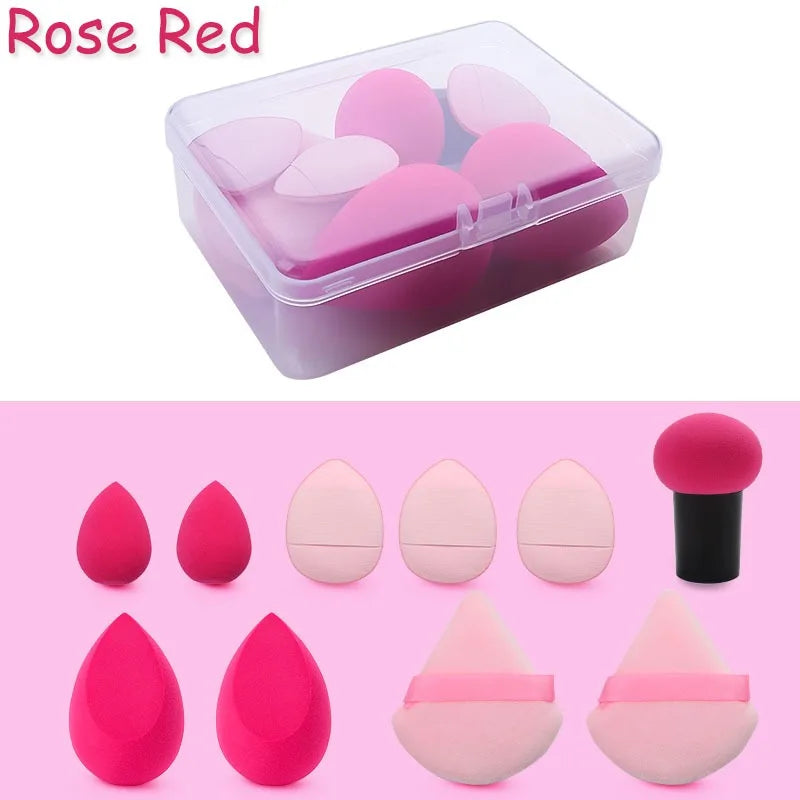 10pcs/set Cosmetic Beauty Puff Set Makeup Foundation Puff Powder Puff Make up Beauty Tools