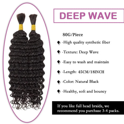 Boho Braids Wet and Wave Deep Wave braiding hair