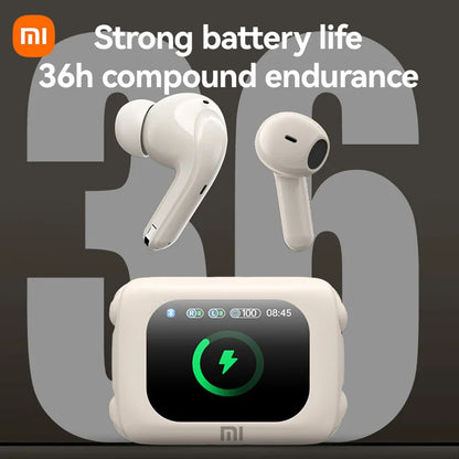 New Wireless Earphones 5.4 Smart Touch Screen Headset