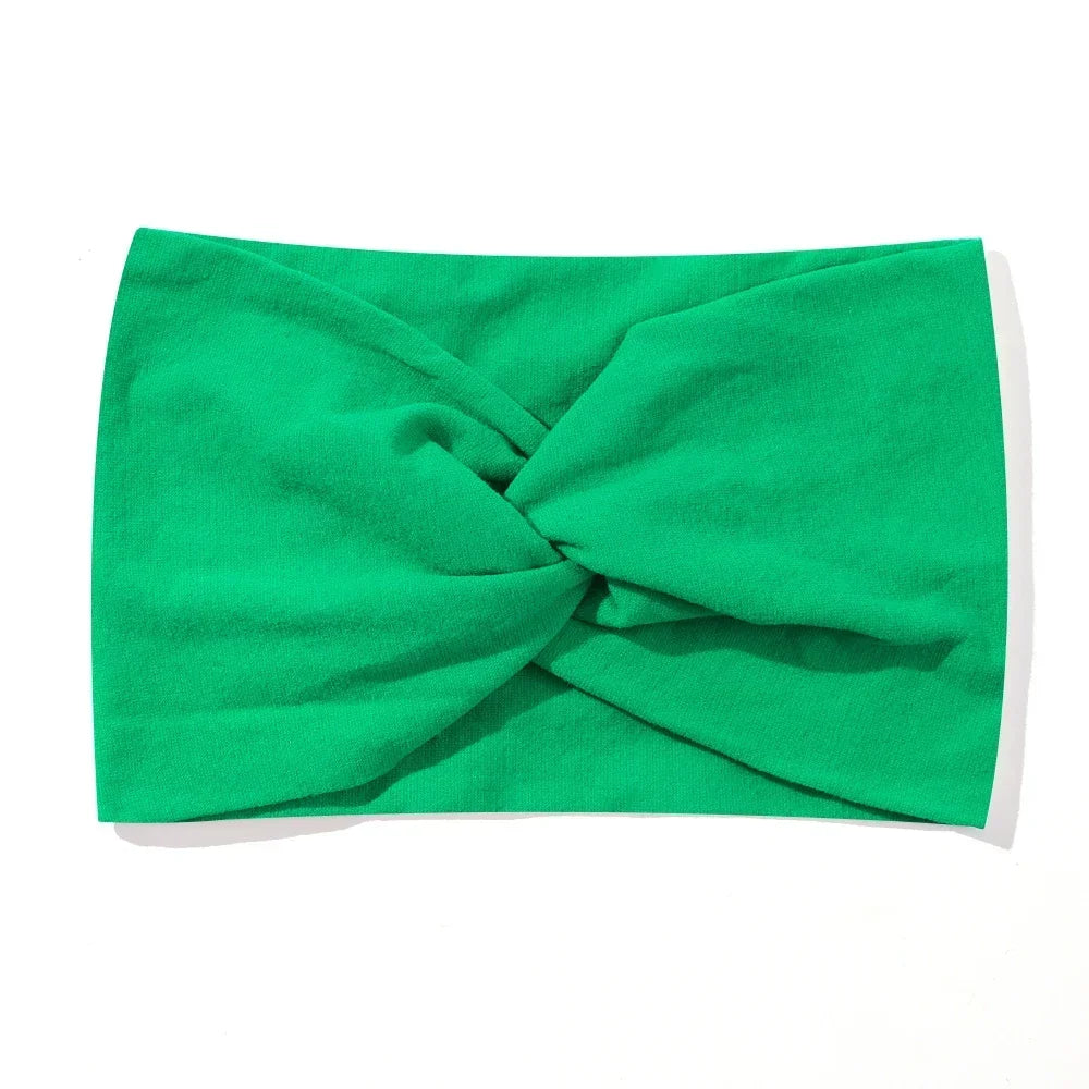 1Pc Soft Nylon Headscarf Astique Suitable for Newborn Baby Girl Flower Headband Elastic Hairband Turban Toddler Hair Accessories