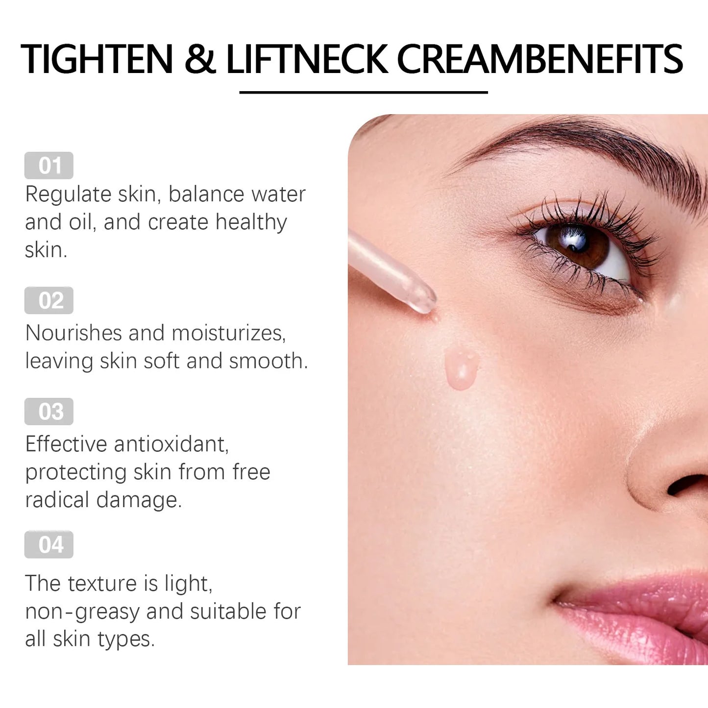 10% Lactic Acid HA Serum Face Peeling Brighten Solution Shrinking Pore Skin Care Tightening Facial Pore Minimizing Ordinary 30ML
