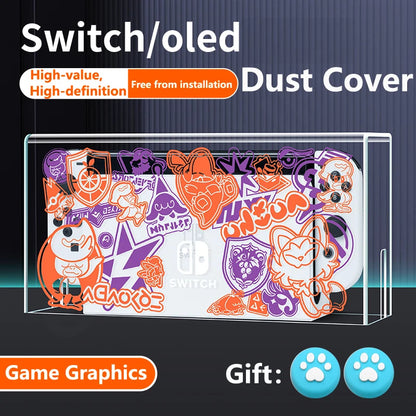 Clear Dust Cover for Nintendo Switch Oled Protection Games Accessories
