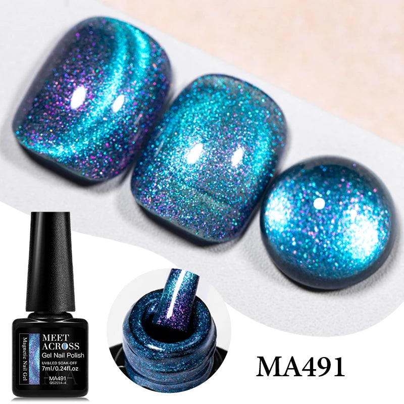 Cat Eye Gel Polish With Nail Magnet Tools Flexible Iron Wire For Creating Heart Shapes On Nails Nail Art nail supplies iman