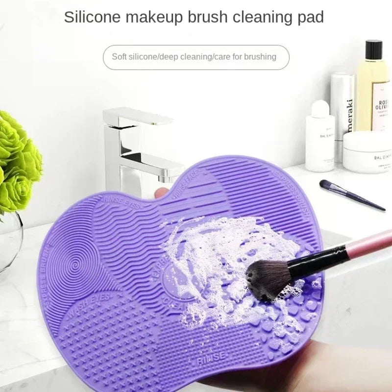 Silicone Brush Cleaner Cosmetic Make Up Washing Brushes Gel Cleaning Mat Foundation Makeup Cleaners Pad Scrubbe Board