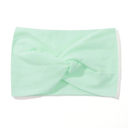 1Pc Soft Nylon Headscarf Astique Suitable for Newborn Baby Girl Flower Headband Elastic Hairband Turban Toddler Hair Accessories