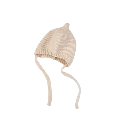 Cute Solid Color Baby Hat Winter Warm Knitted Toddler Girl Cap Bonnet Newborn Infant Boys Ear Protection Hat Beanie Gorras