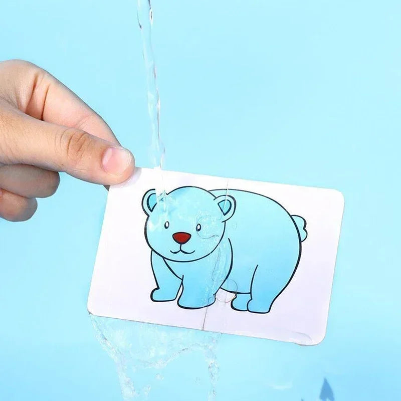 32Pcs Toddler Card Matching Game Baby Cognition Puzzle Toys Montessori Educational Toys Cartoon Vehicle Fruit Jigsaw Game