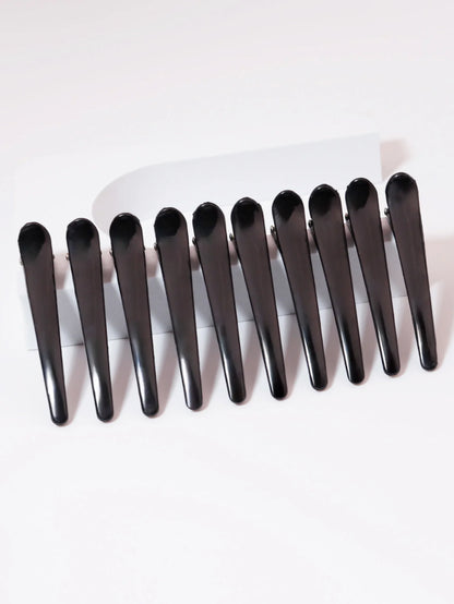 10pcs plastic ducktooth clip, suitable for female styling, anti slip hair clip for thick and sparse hair
