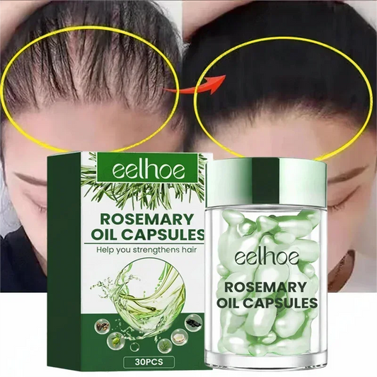 Hair Growth Essential Oil Rosemary Hair Serum Capsule Oil Anti Hair loss Baldness Repair Damaged Scalp Treatment For Women Men