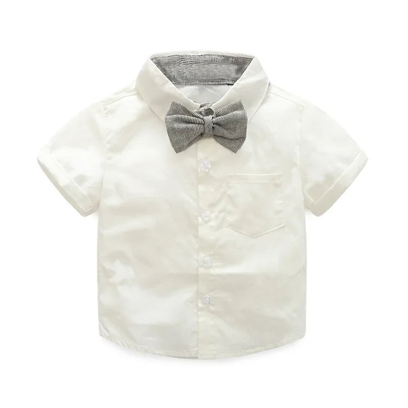 Boys Suits Clothes For Wedding Formal Party clothes Striped Baby Vest Shirt Pants Kids Boy Outerwear