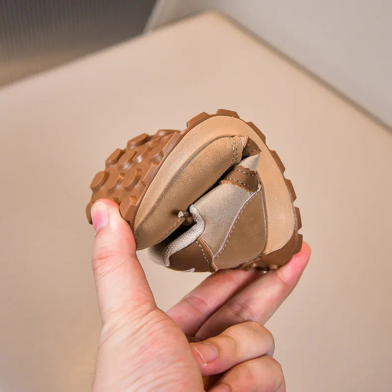 PU Leather Kid's Sneakers Ergonomics Waterproof Running Sport Shoes For Baby Boys Girl's Sneakers