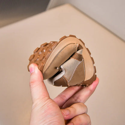 PU Leather Kid's Sneakers Ergonomics Waterproof Running Sport Shoes For Baby Boys Girl's Sneakers