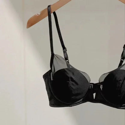 Soft Steel Ring Sexy French Ultra-thin Lace Bra Pure Desire Underwear Panty Suit Women Bras for Women