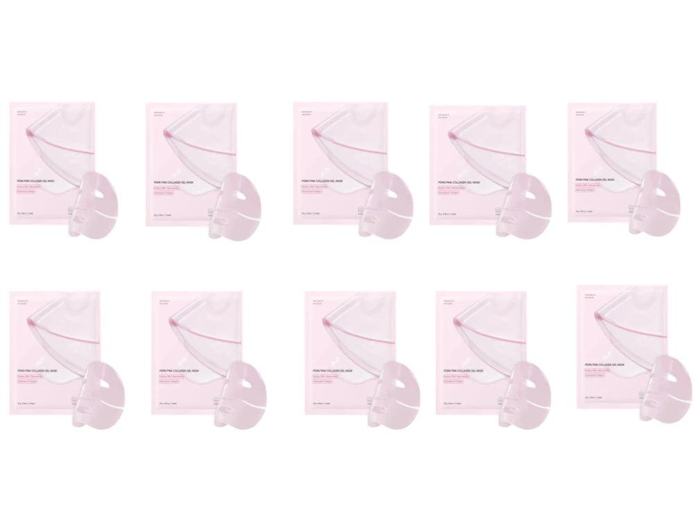Pink Collagen Gel Salmon Pdrn Facial Mask,Deep Hydrating,Moisturizing And Firming Hydrogel Jelly Face Sheeets,Balance Skin Tone