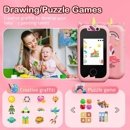 Kids Smart Phone Camera Toys Touchscreen Learning Toy for 3-8 Year
