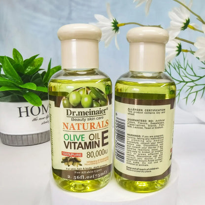 Vitamin E Face Essence Oil Morning & Night Whitening Shrink Pores Anti Wrinkle Aging Freckle Repair Face Skin Care Essence 75ml