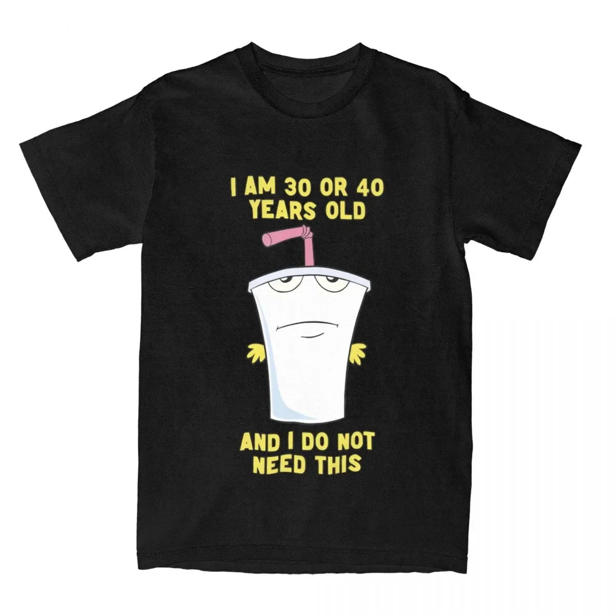 30 Or 40 Aqua Teen Hunger Force ATHF Men Women's T Shirt Funny Tee Shirt Short Sleeve Crew Neck T-Shirt Cotton Plus Size