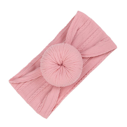 Cotton Bows Headbands for Baby Girls Newborn Infant Ealstic Hairbands Dot Striped Flower Print Kids Headwraps