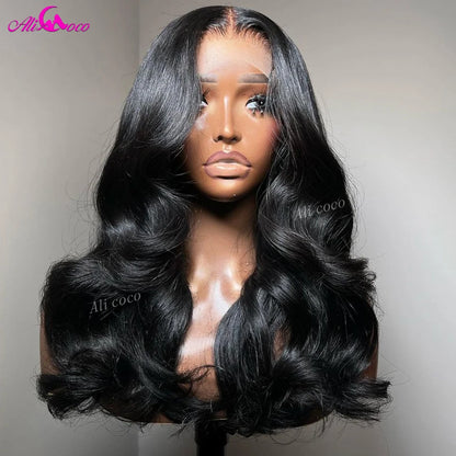Black With Red Blonde 13x4 Front Wig 200 Body Wave 13x6 Lace Front Wigs Human Remy Hair For Women Transparent Brazilian Hair