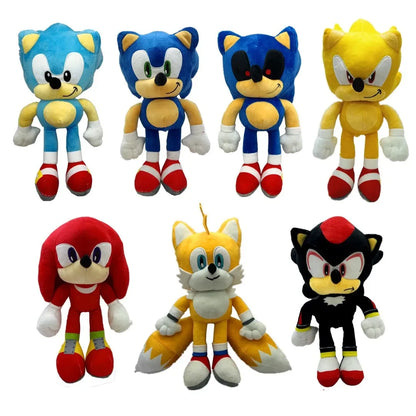 HOT 30cm Sonic peluches toy  cartoon hedgehog Amy Rose knuckle tail soft stuffed doll child birthday Sonic lovely  toys