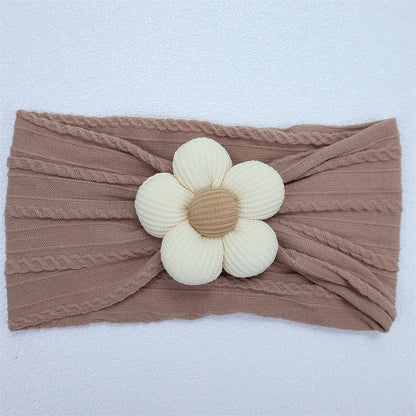 New Flower Nylon Girl Hairband Elastic Soft Baby Headband for Children Turban Headwear for Newborn Baby Kids Hair Accessories