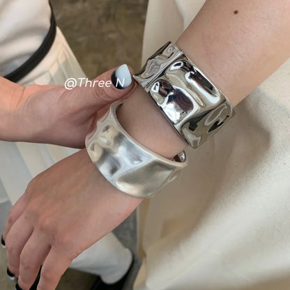 Gold Color Cuff Open Bracelet