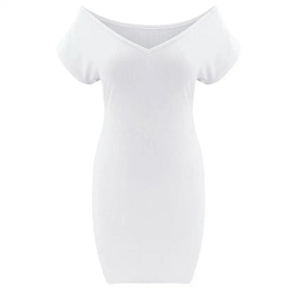 Women Dress Sexy V-Neck Vestidos Temperament Slim Mini Dress