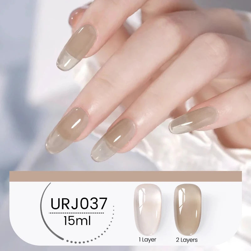 UR SUGAR 15ml Winter Brown Bright Color Gel Gel Varnishes All For Nails Soak Off UV LED Semi Permanent Nail Art Long Lasting Gel