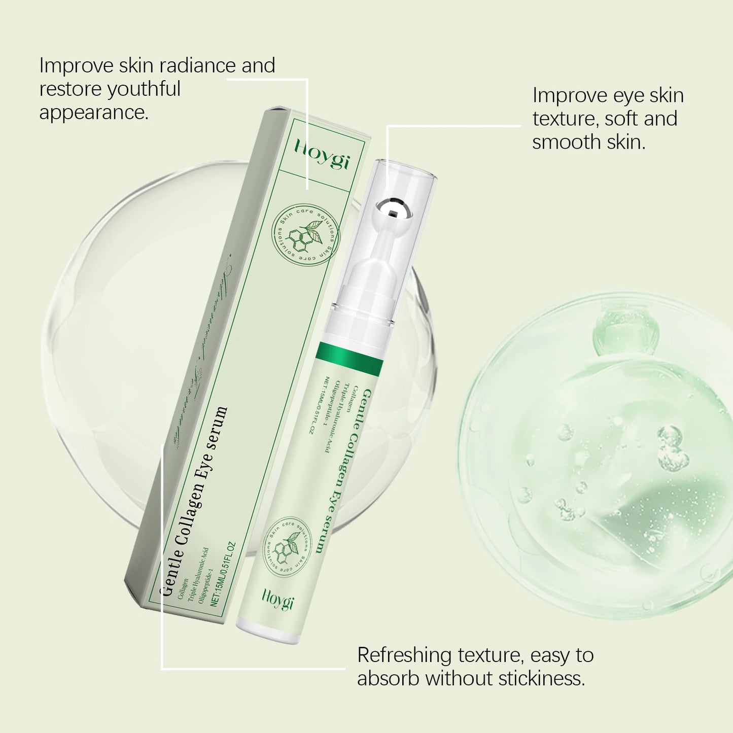 Collagen Eye Serum Cream Anti Dark Circles Eye Bags Eyes Puffy Repair